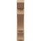 Ekena Millwork 8-in W x 34-in D x 38-in H Balboa Slat Rough Cedar Woodgrain TimberThane Outlooker, Primed Tan OUTUR080X34X38BOA24RCPR - alternate 3